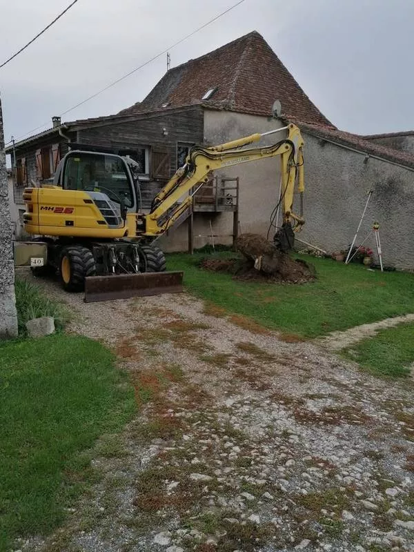 Travaux d'assainissement, Eymet, ARDIGO TP